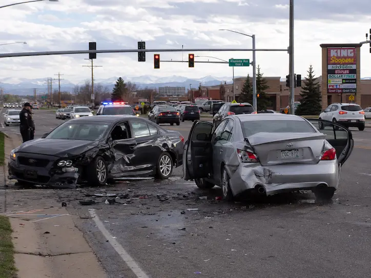 Car crash on Alameda Avenue in Aurora, Colorado | Colorado car accident attorney | Lionheart Injury Law