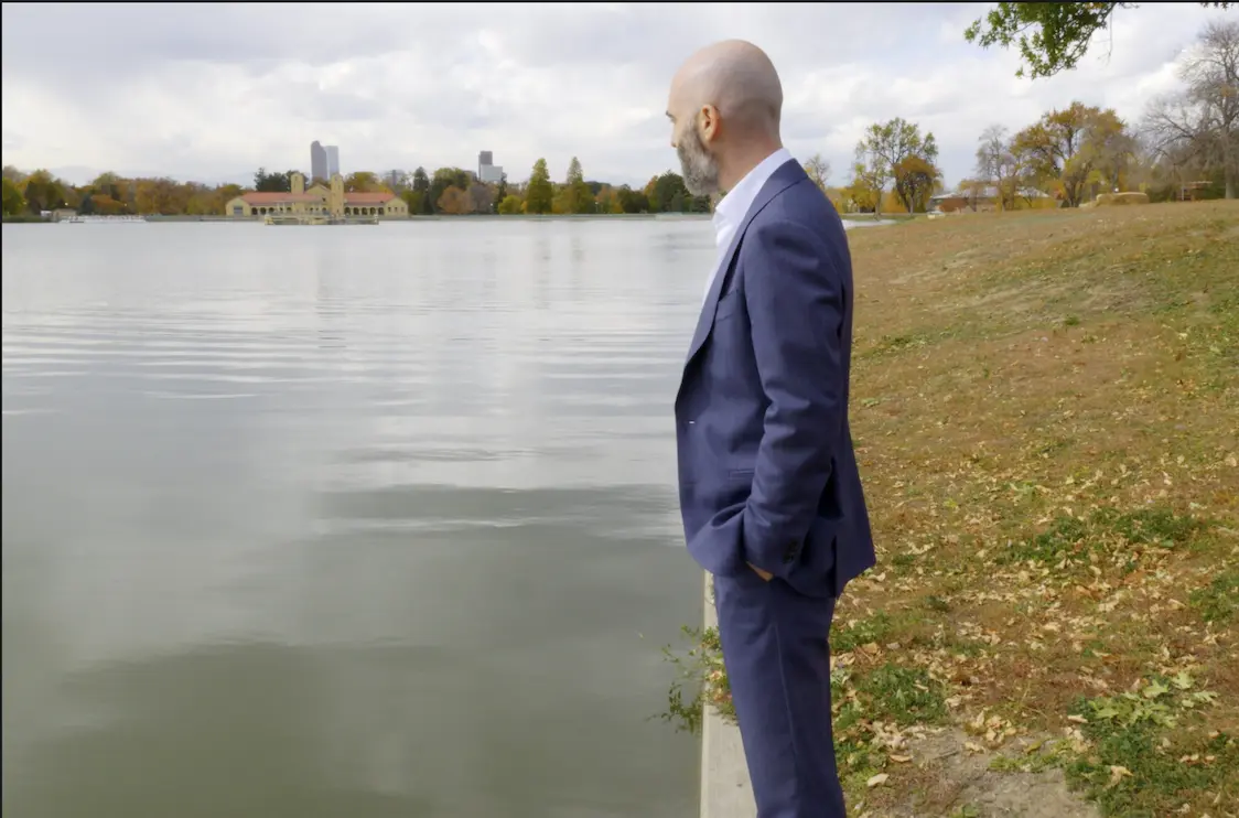 Adam Fonta, Colorado gym injury attorney, at a Colorado park | Lionheart Injury Law