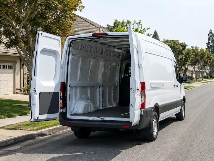 Delivery van on a residential street | Colorado Amazon truck accident attorney | Lionheart Injury Law
